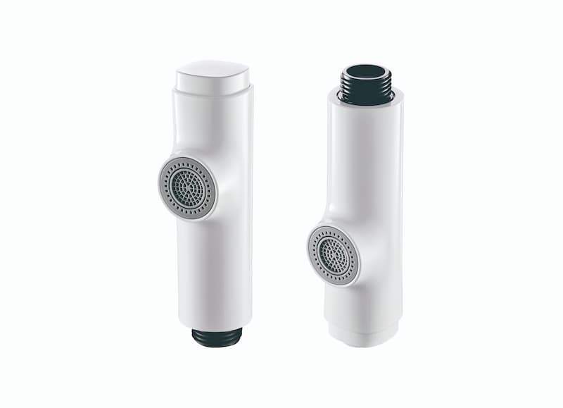 Dual mode kitchen faucet with pull out hand sprayer