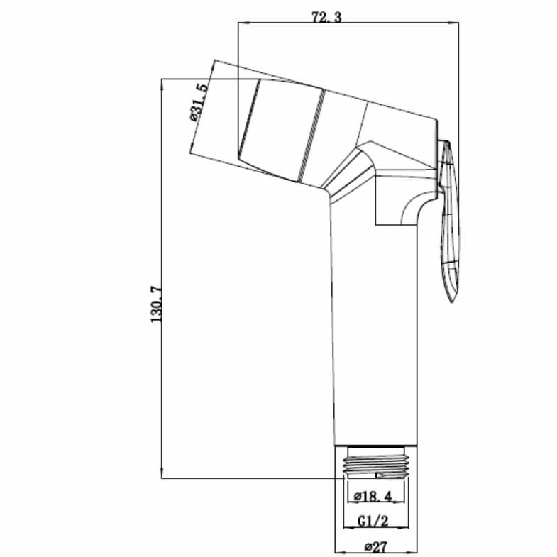 kitchen faucet with two functions side sprayer