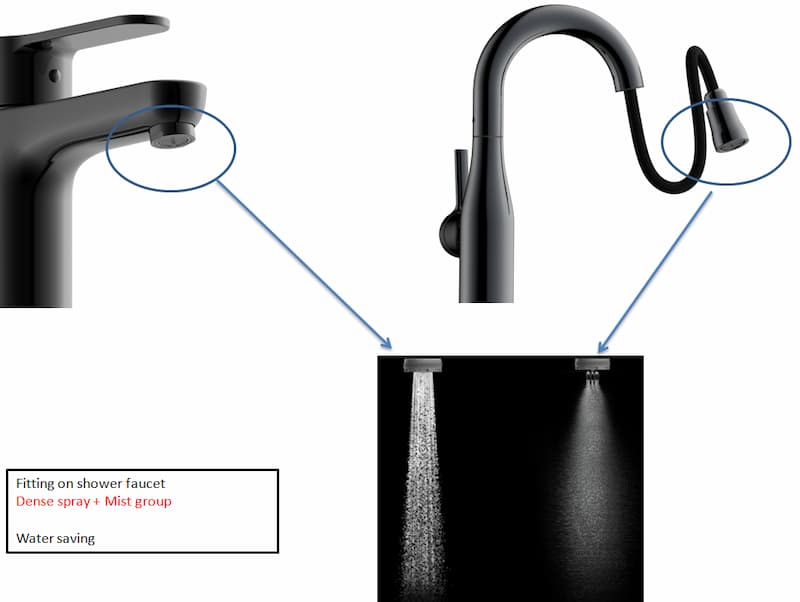 Design the faucet with new faucet aerator