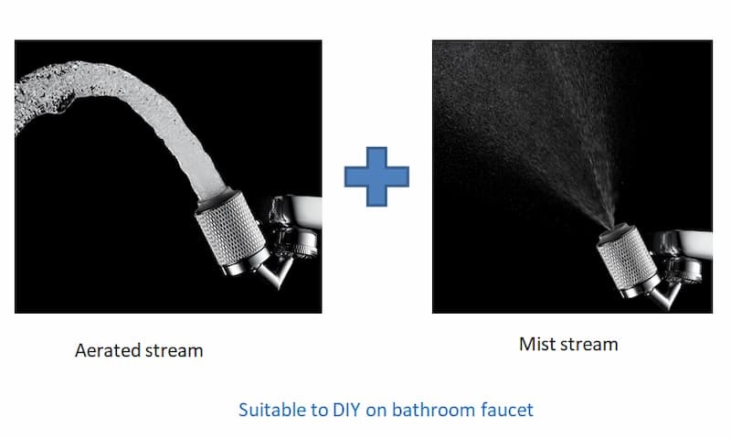 How many kinds of stream combination in an aerator? 